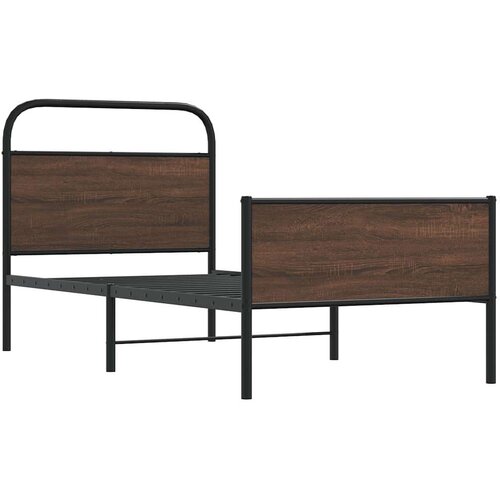 VidaXL Okvir kreveta bez madraca smeđa boja hrasta 90 x 200 cm drveni Slike