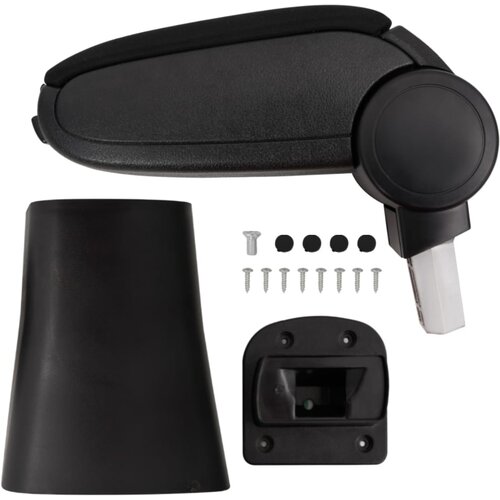 VidaXL Naslon za roke za avto črn 16x36x(41-57) cm ABS Slike