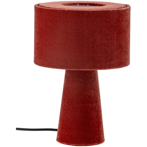 Bloomingville Crvena stolna lampa s tekstilnim sjenilom (visina 30 cm) Emmie –