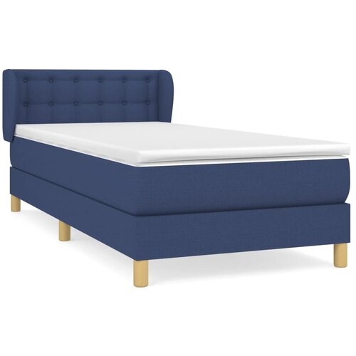 Maison Chic Box spring postelja - Vzmetna postelja z vzmetnico modra 90x200 cm blago SL7527, (21886662) Cene