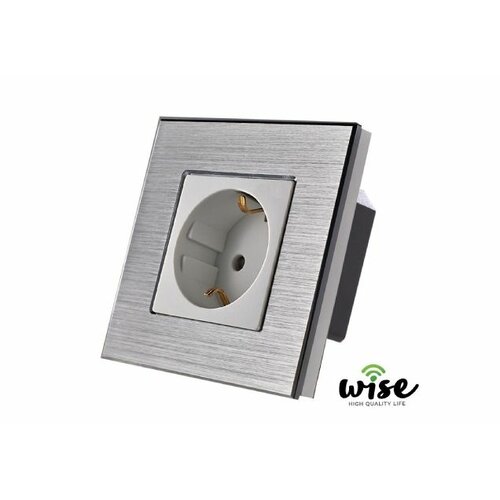 Wise uticnica bez wifi, aluminijumski panel, srebrna U00011 Slike