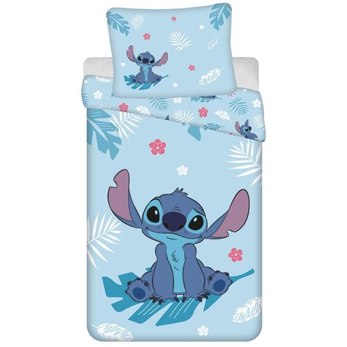 Jerry Fabrics Plava pamučna dječja posteljina za krevet za jednu osobu 140x200 cm Lilo and Stitch &amp;quot;Blue&amp;quot; &amp;ndash; Slike