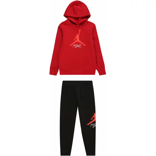 Jordan Jogging komplet crvena / svijetlocrvena / crna / bijela