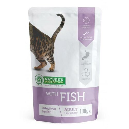 Natures Protection cat adult intestinal fish 100g Slike