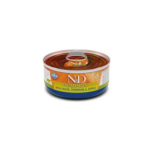 Farmina n&amp;amp;d pumpkin can cat wild boar,pumpkin&amp;amp;apple 70g Slike
