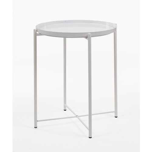 ITALIAN DESIGN NORDIC PLOŠČA BELA POMOŽNA MIZA DIA 420*H520mm, (21300117) Cene