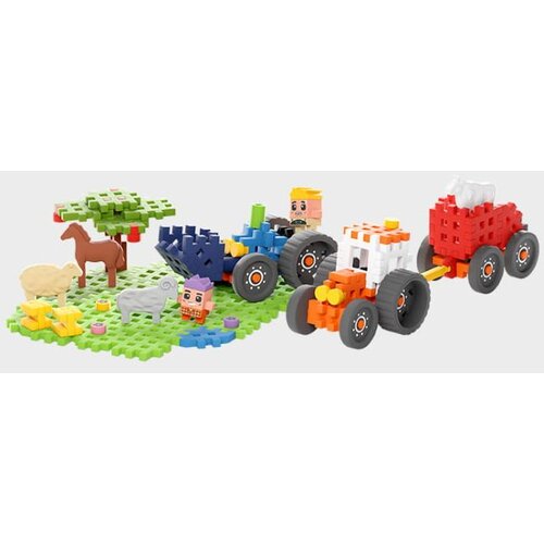 Marioinex Mini Waffle Farmer 110 kom, Tractors and the Glorious Pasture Slike