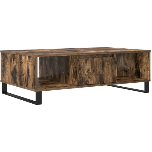 Maison Chic Klubska mizica - kavna mizica - Nizka mizica dimljeni hrast 104x60x35 cm inženirski les, (21754706) Slike