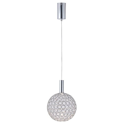 LED luster na sajli PERFORATO LED/6,3W/230V 3000K sjajni hrom, prečnik 20 cm Slike