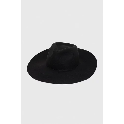 Max&co. Volnen klobuk x Anna Dello Russo črna barva