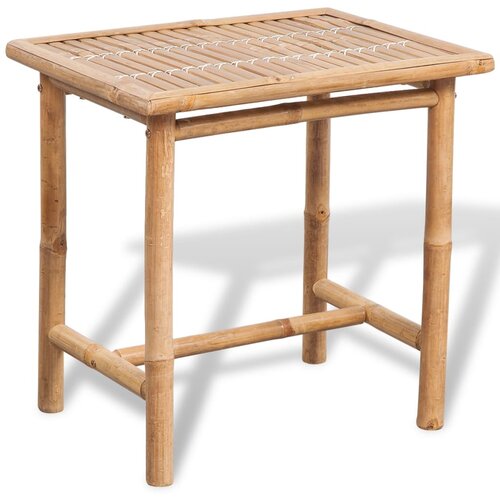  3-dijelni bistro set od bambusa s jastucima Slike