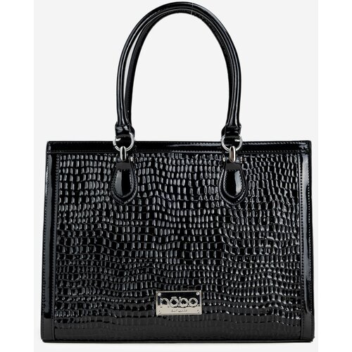 Nobo Lacquered Bag with Embossed Pattern Slike