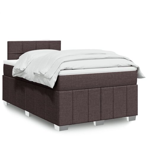  Krevet box spring s madracem tamnosmeđi 120 x 190 cm od tkanine Cijene