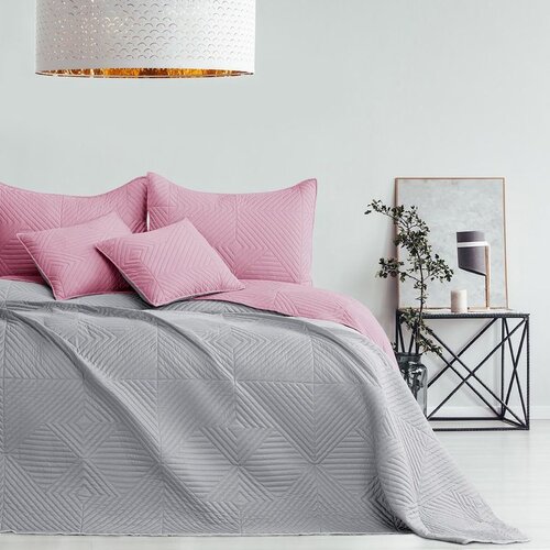 AmeliaHome Prekrivač Softa 170x210 cm, roza / siva Cene