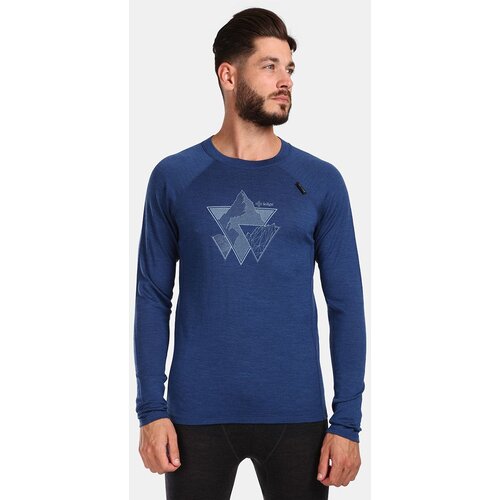 Kilpi Men's functional T-shirt with long sleeves MAVORA TOP-M Dark blue Cene