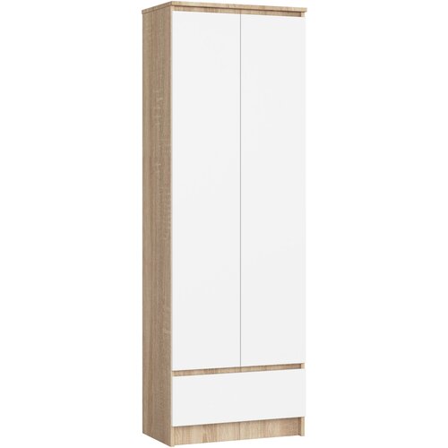 AKORD ZAPRTI KABINET R60 2D 1SZ CLP SONOMA HRAST / BELO, (21714235) Slike