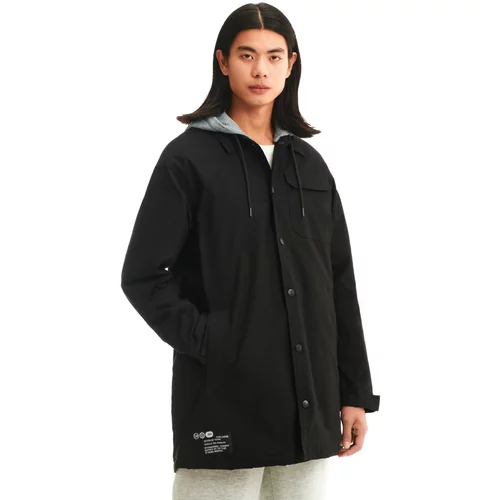 Cropp muška jakna s kapuljačom - Crna  6972U-99X