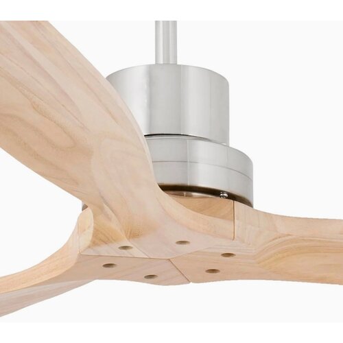 Faro 33373DC - Plafonski ventilator LANTAU drvo/mat hrom prečnik 132 cm + daljinski upravljač Slike
