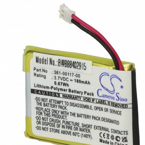 VHBW Baterija za Garmin Approach S10 / S20 / X40, 180 mAh Slike