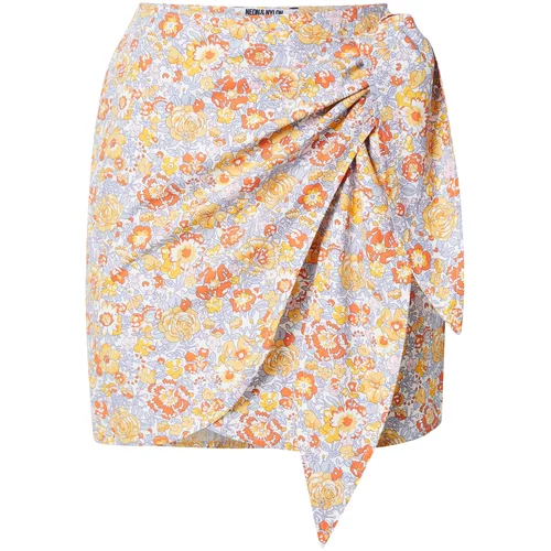 NEON & NYLON Suknja 'PRISCILLA' opal / žuta / narančasta / tamno narančasta / bijela