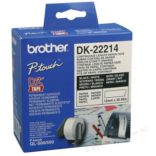 Brother DK-22214 kontinuirana traka 12mm x 30.48m Slike