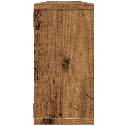  Kockaste zidne police 4 kom boja staro drvo 100x15x30 cm drvene Slike