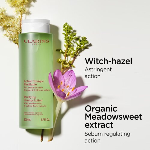 Clarins Cleansing Purifying Toning Lotion toner za či&amp;scaron;ćenje za mje&amp;scaron;ovitu i masnu kožu 200 ml Slike