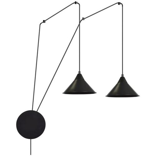  Visilica na sajli ABRAMO 2xE27/15W/230V crni Cene