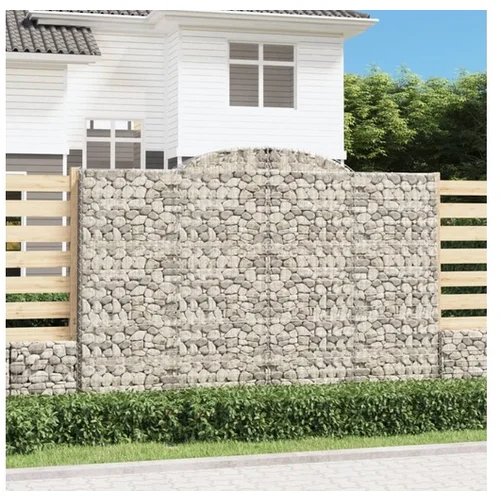  Obokane gabion košare 5 kosa 300x50x200/220 cm pocinkano železo