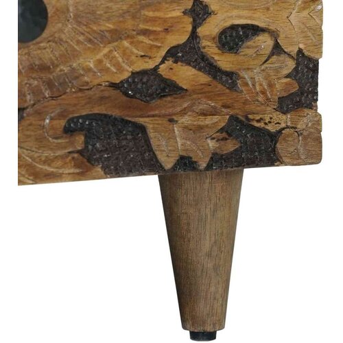  Stolić za kavu s ladicama Smeđa 80 x 54 x 40 cm Čvrsto drvo manga Cijene
