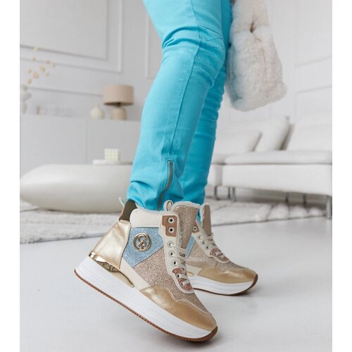 Gemre Gold insulated glitter sneakers Deleon Cene