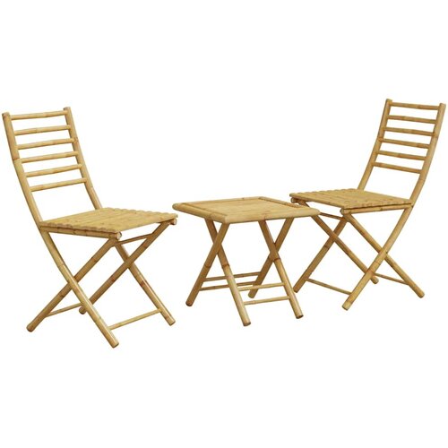 3-dijelni bistro set od bambusa Slike
