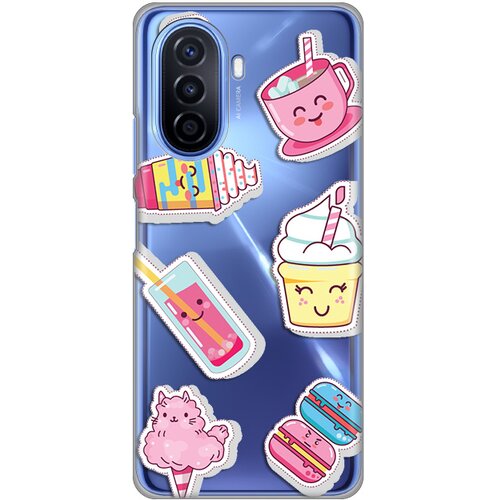 Maska silikonska print skin za huawei nova Y70/Y70 plus ice cream Slike