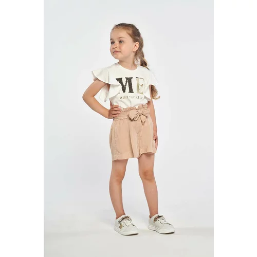 Birba Trybeyond Dječje kratke hlače boja: bež, glatki materijal