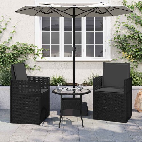  Jastučići za sjedenje i leđa 2 pcs Antracit 47 x 45 x 2 cm Slike