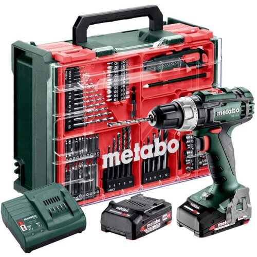 Metabo Akumulatorska vibraciona bušilica - odvrtač sa priborom 78 delova SB 18 L Set 2x2.0Ah 18V (602317710) Cene