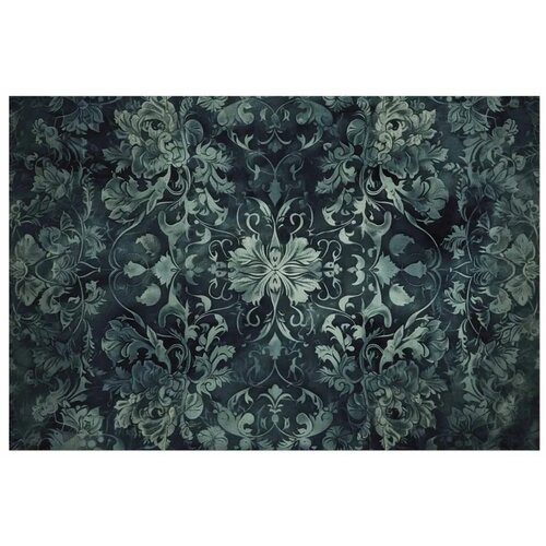  Plakat - Carpet Ornaments in Emerald Shades 42x29.7 Bez okvira Cene