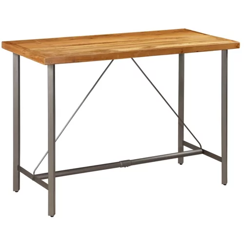 Barska miza iz trdne predelane tikovine 150x70x106 cm