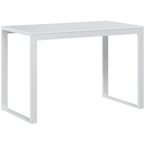  Stol za računalo bijeli 110 x 60 x 73 cm od iverice Slike