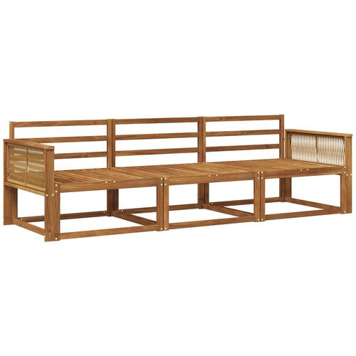 vidaXL Zunanja garnitura za sedenje 3 pcs Naravna Masiven les akacije, (5000280805) Cene