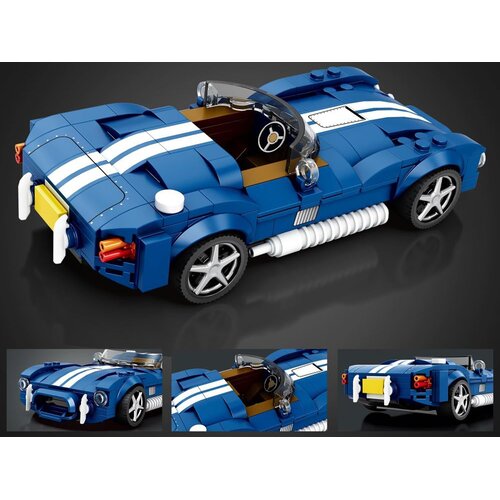  Tehnički blokovi Sportski automobil plavi klasični roadster 312 dijelova ZA5792 Slike
