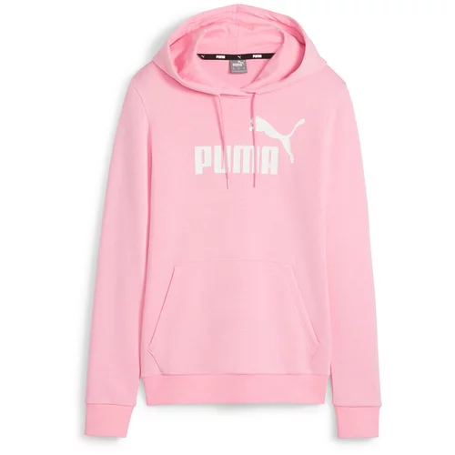 Puma Sportska sweater majica 'Essential' roza / bijela