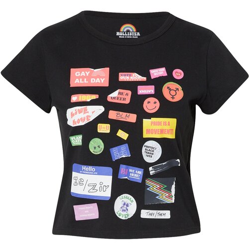 Hollister Majica &amp;#039;PRIDE BABY TEE NO T58&amp;#039; črna Slike