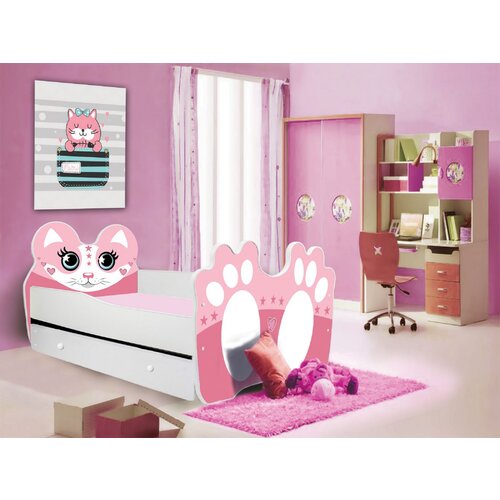 ADRK Otro�ka postelja BEAR PINK z vzmetnico in predalom 160x80 cm - ROZA Cene