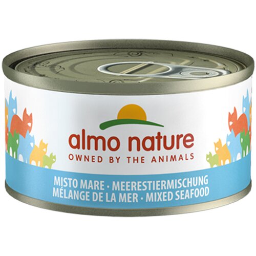 Almo Nature 6 x 70 g - Me&amp;scaron;anica morskih sadežev v želeju Slike