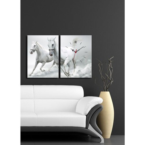Wallity zidni sat 2P3040CS-103, 64x40 cm, 2 dela Slike
