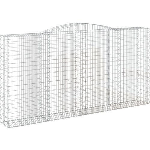  Lučne gabionske ko&amp;scaron;are 7 kom 400x50x200/220cm pocinčano željezo Slike