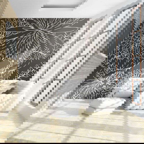  Tapeta - Black and white floral background 300x231 Cijene