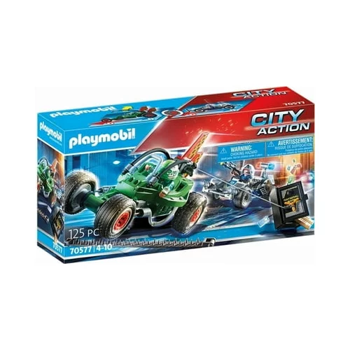 Playmobil 70577 - City Action - Policijski gokart: Zasledovanje roparja trezorja