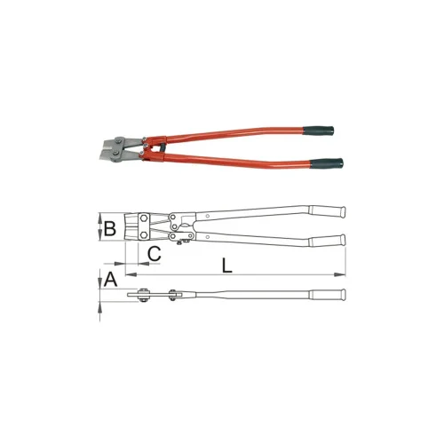 Unior makaze za betonsko zeljezo 750mm 595/6A